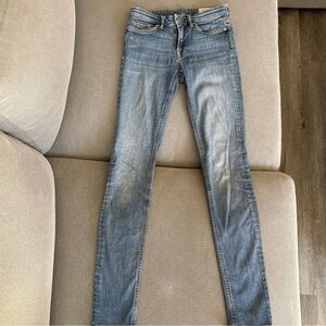 All Saints Mast Black Label Interior Tag with Denim Stitching Sz 24